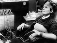 Russische kosmonaute Valentina Tereshkova tijdens een trainingssessie in juni 1963.