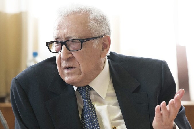 Syrië-gezant van de Verenigde Naties en de Arabische Liga Lakhdar Brahimi.
