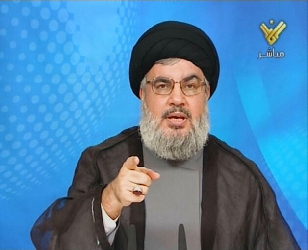 Hezbollah-leider Hassan Nasrallah.