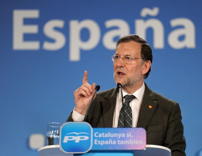 Volgens premier Rajoy was het ergste voorbij.