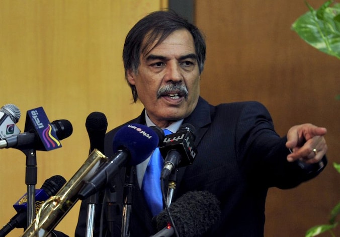 Ali Tarhouni, de tijdelijke minister voor olie en financiën.
