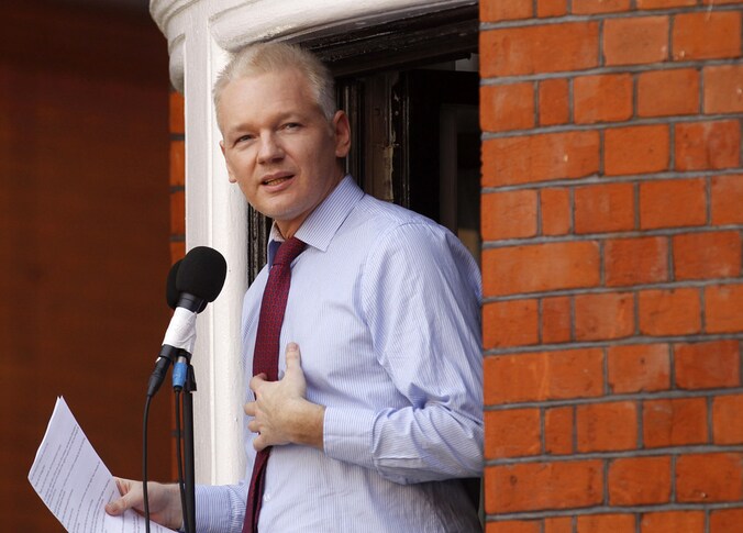 Assange zit nog altijd in de Ecuadoraanse ambassade in Londen.