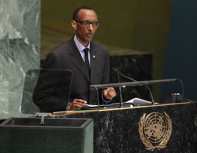 Rwandees president Paul Kagame.