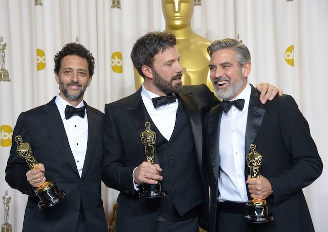 'Argo'-producenten Grant Heslov, Ben Affleck en George Clooney.