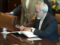De Iraanse minister van Buitenlandse Zaken Mohammed Javad Zarif.