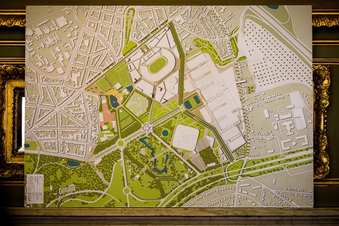 De plannen voor het nieuw nationaal stadion werden eind mei voorgesteld in Brussel.