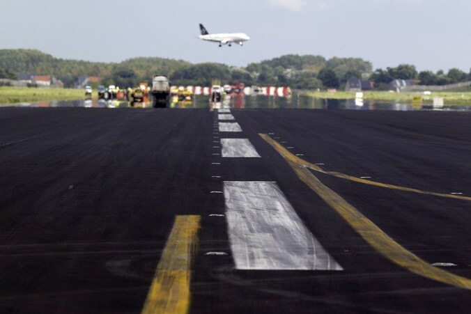 Een vliegtuig landt op Zaventem.