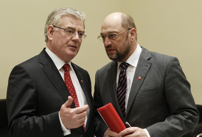 Martin Schulz, Socialistische fractieleider (rechts)