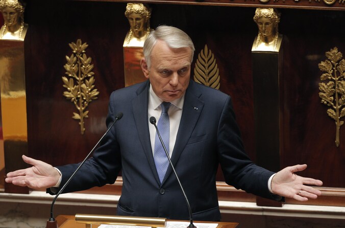 Premier Jean-Marc Ayrault wil het regime van Assad omver werpen.