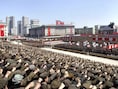 Eerder vandaag demonstreerden Noord-Koreanen in Pyongyang om hun leider te steunen.