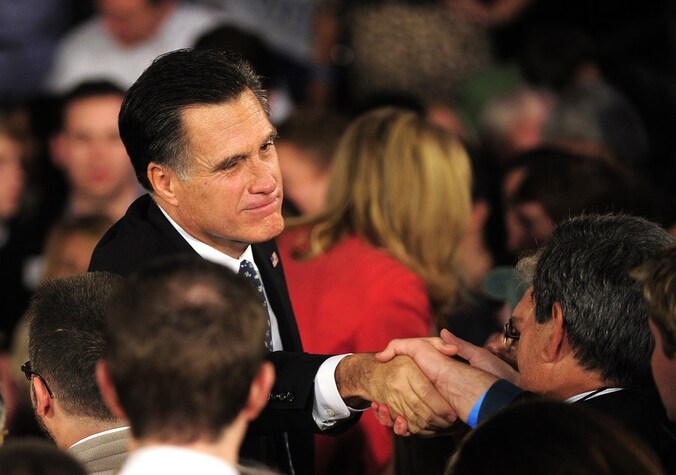 De Republikeinse presidentskandidaat Mitt Romney.