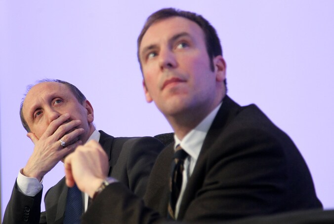 Johan Vande Lanotte en Melchior Wathelet.