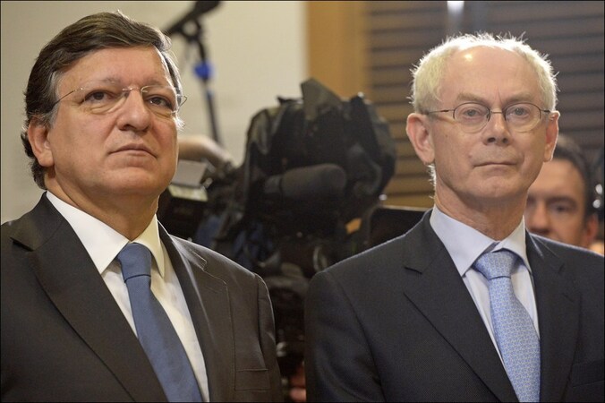 José Manuel Barroso en Herman Van Rompuy schonken het geld weg.