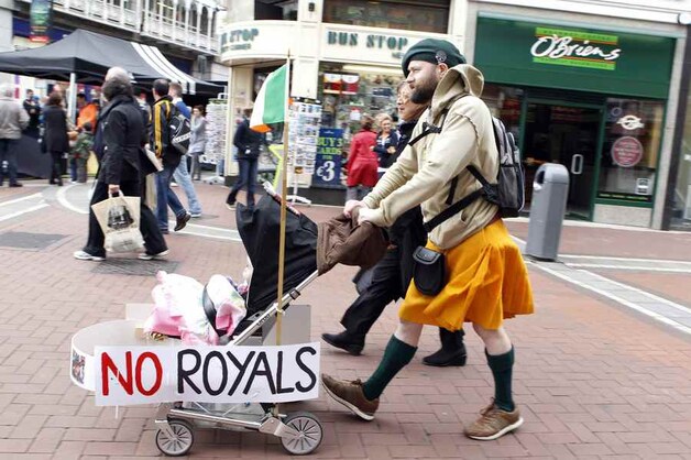 Niet alle Ieren zijn opgezet met het bezoek van de Queen.