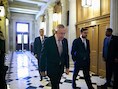 Harry Reid, de leider van de Democratische meerderheid in de Amerikaanse Senaat.