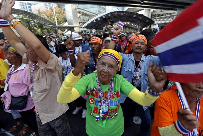 De protesten in Thailand blijven aanhouden.