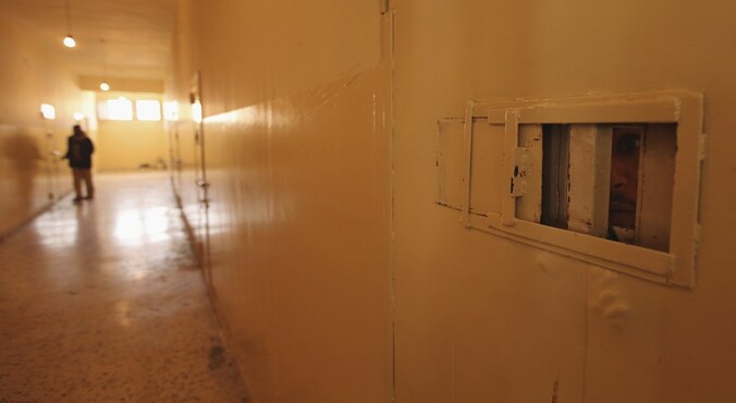 Een beeld van de gevangenis in Benghazi, waar eind juli meer dan 1.200 gevangenen ontsnapten.