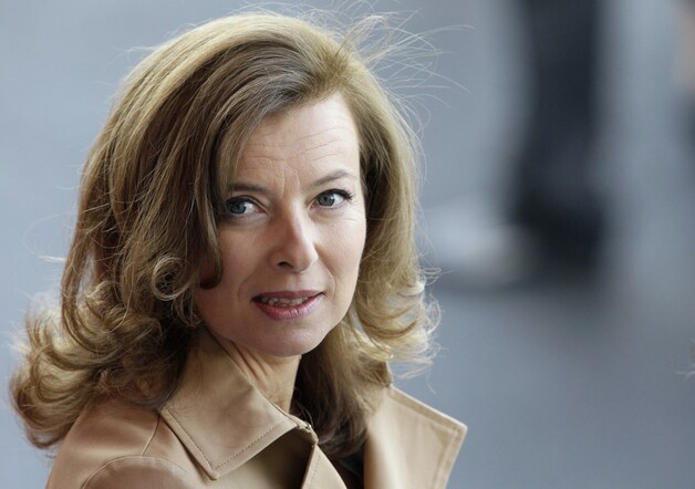 Valérie Trierweiler, de partner van Hollande.