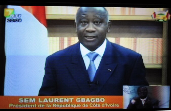 Laurent Gbagbo benadrukte zelf dat hij de enige echte president is.