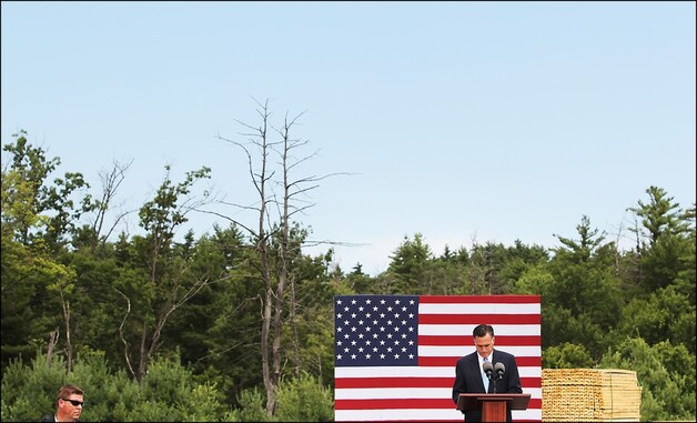 Mitt Romney speecht in New Hampshire.