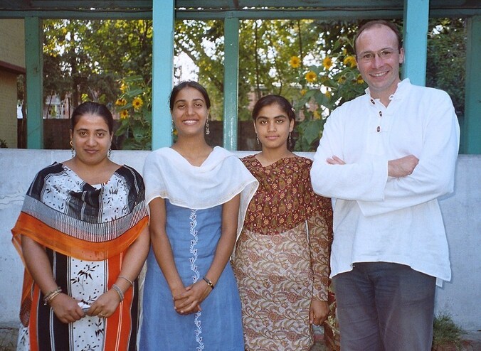 De Franse priester Georges Vandenbeusch tijdens een vakantie in India.