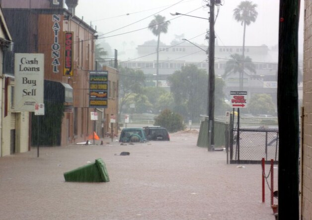 Toowoomba is helemaal overstroomd.