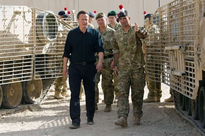 Premier Cameron in Afghanistan.