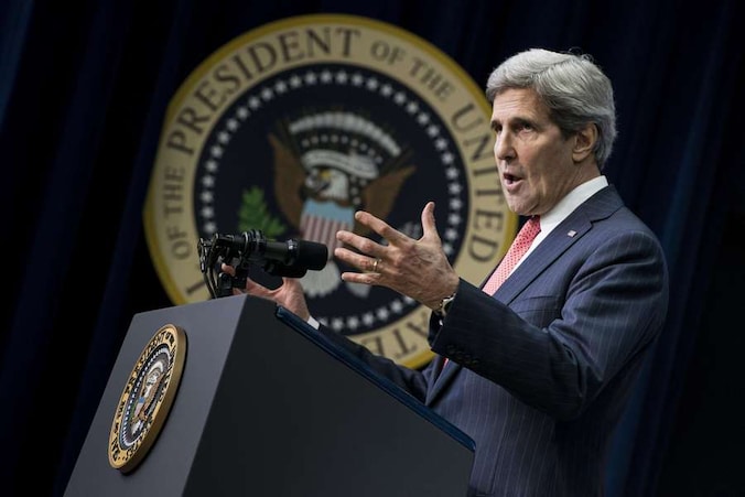 Amerikaans minister van Buitenlandse Zaken John Kerry.