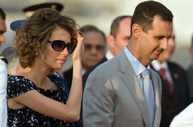 Asma en Bashar al-Assad in juni 2010.