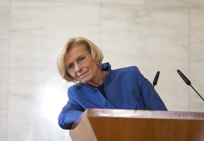 De Italiaanse minister van buitenlandse zaken Emma Bonino