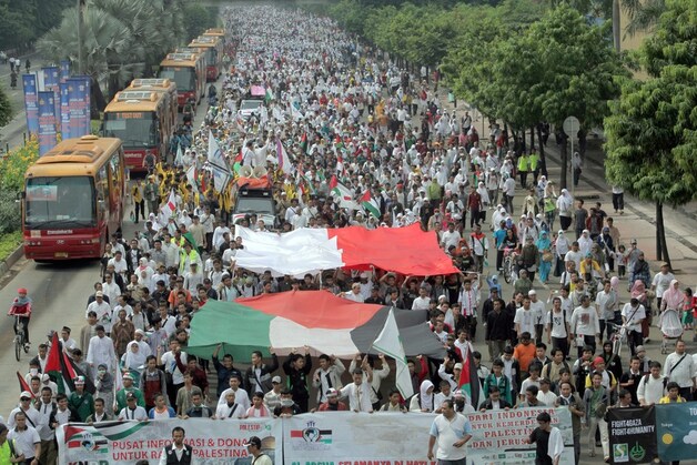 Protest in Jakarta.