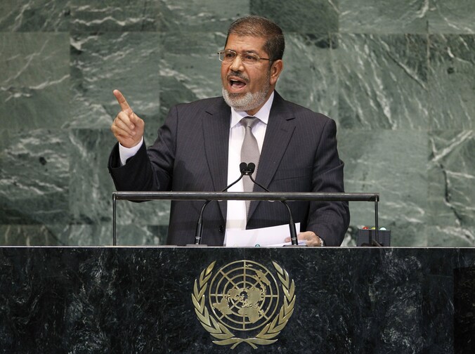 De president van Egypte Mohammed Morsi