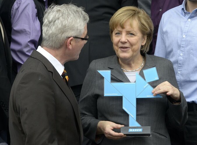 De Duitse bondskanselier Angela Merkel.