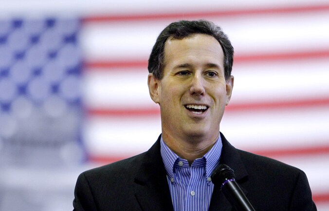 De conservatieve Rick Santorum.