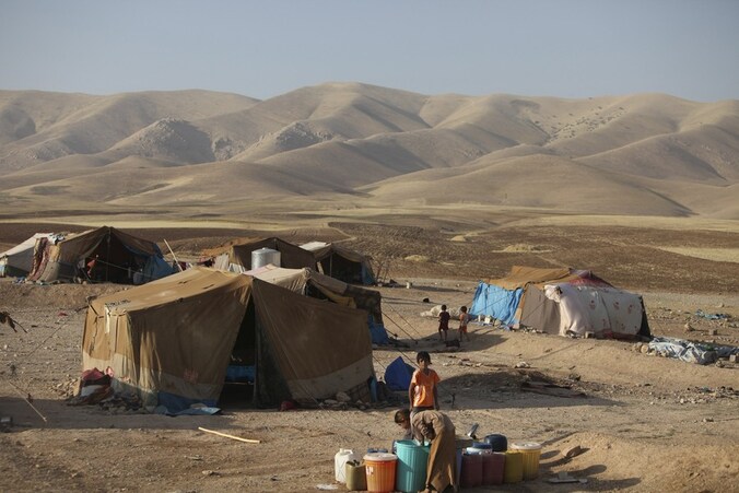 Een vluchtelingenkamp in het noorden van Irak.