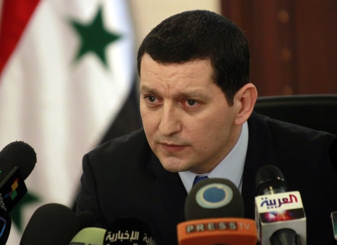 Jihad Makdessi, woordvoerder van het Syrische ministerie van Buitenlandse Zaken.