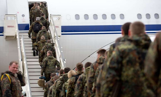 De Duitse troepen zijn gisteren ook naar Turkije vertrokken.