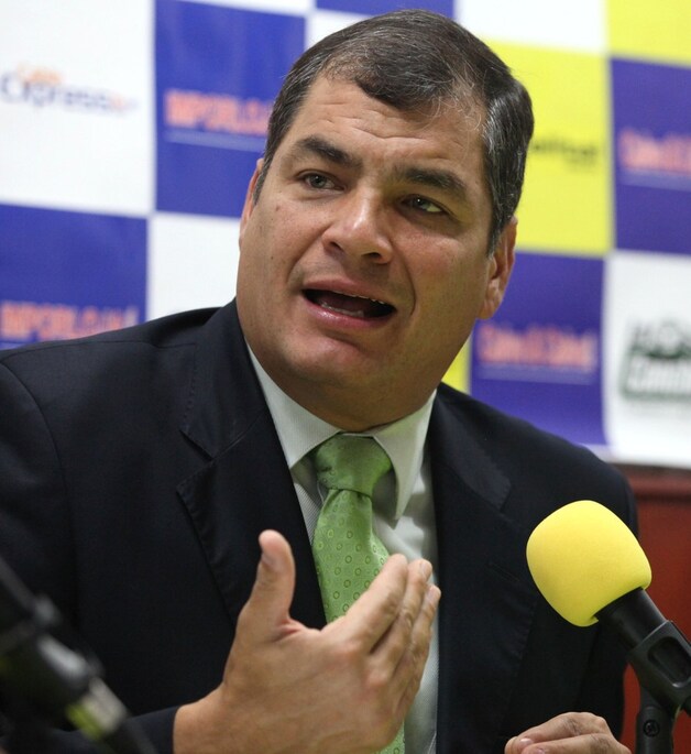 De Ecuadoriaanse president Rafael Correa