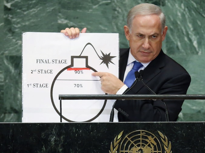 De Israëlische premier Benjamin Netanyahu.