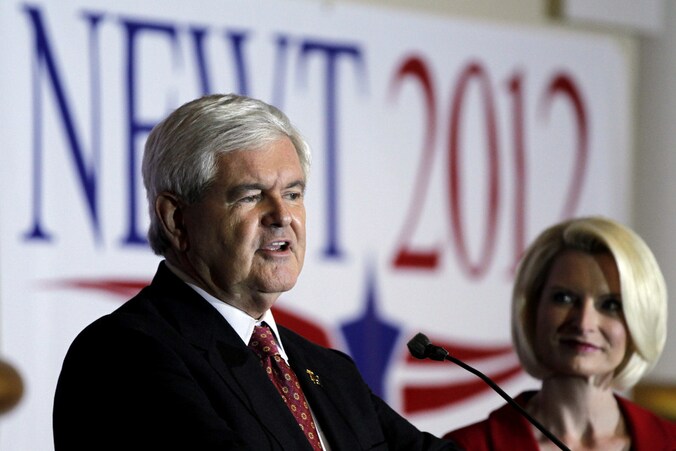 Newt Gingrich en zijn echtgenote Callista.