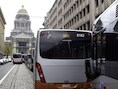 In Brussel staan alle bussen, trams en metro's al sinds zaterdagochtend stil.