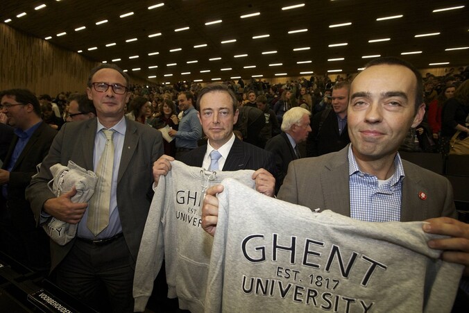 Bruno Valkeniers, Bart De Wever en Bruno Tobback.