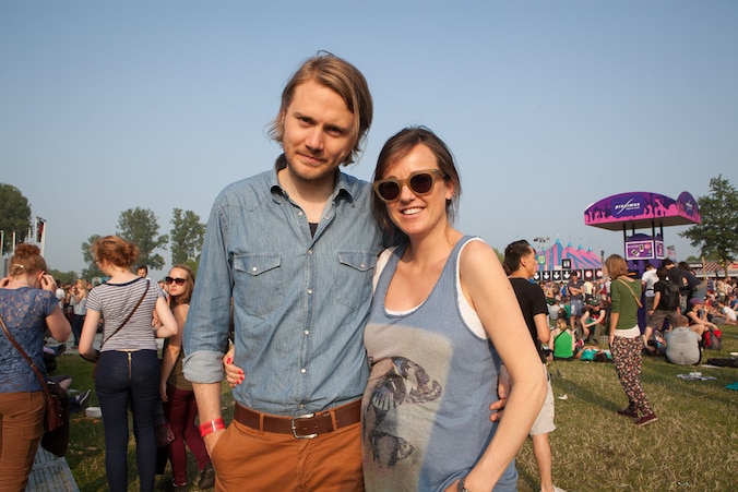 Jean-Jacques en Charlotte eerder deze maand nog op Rock Werchter.