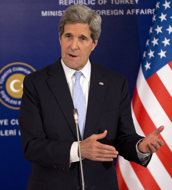 Minister van Buitenlandse Zaken John Kerry.