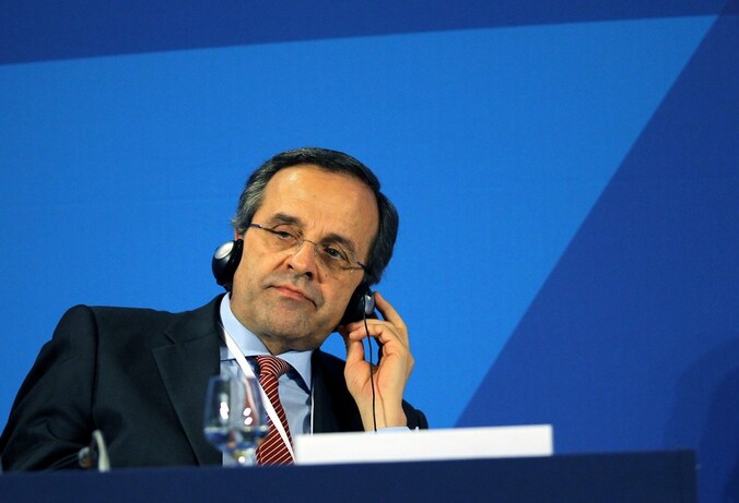 De Griekse premier Antonis Samaras.