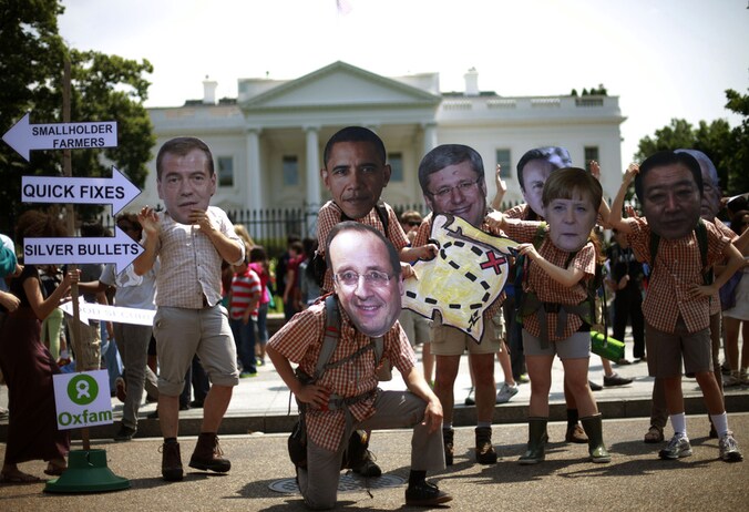 Bij deze demonstranten in Washington zijn de nieuwe gezichten al goed ingeburgerd.