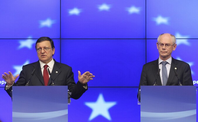 Barroso en Van Rompuy.