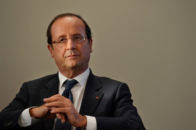 De Franse president François Hollande.