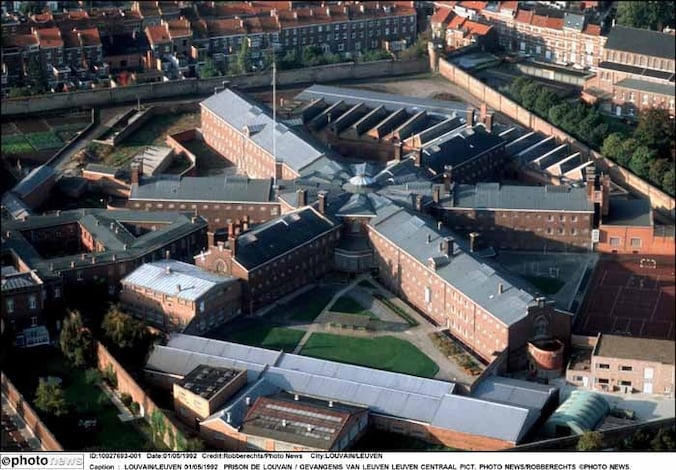 De gevangenis van Leuven-Centraal.