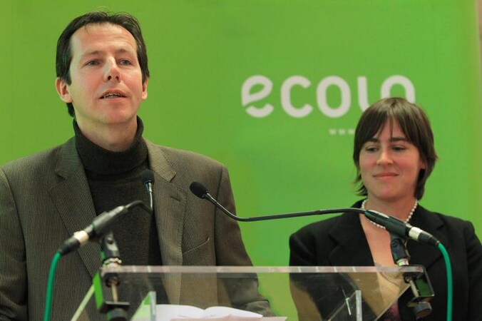 Ecolo-covoorzitters Jean-Michel Javaux en Sarah Turine.